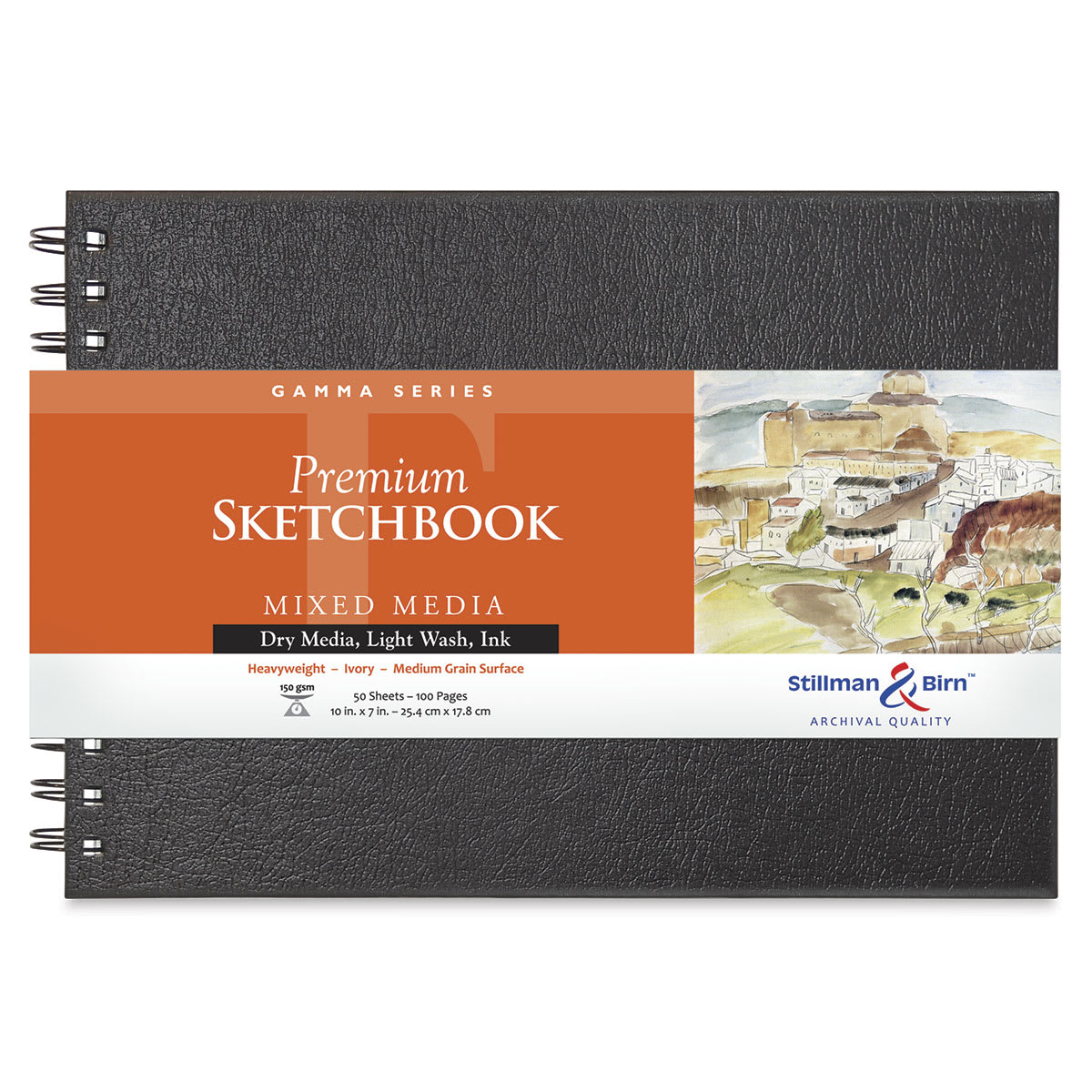 Stillman & Birn Gamma Series Spiralbound Sketchbook - 7" x 10", Landscape