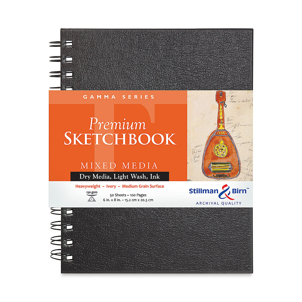 Stillman & Birn Gamma Series Spiralbound Sketchbook - 8" x 6", Portrait