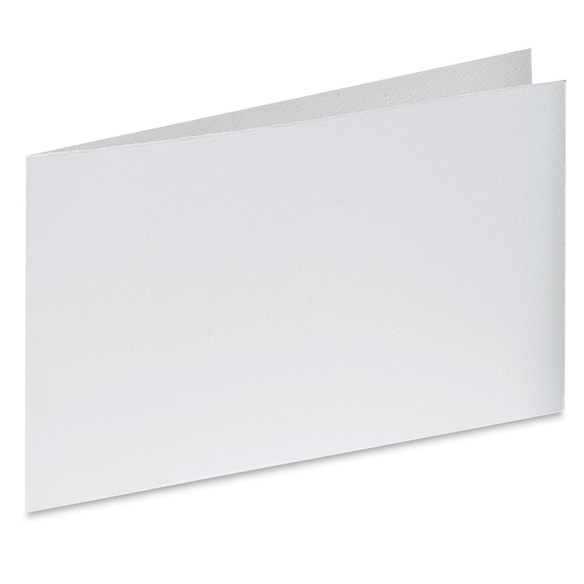 Arturo Horizontal Folded Card - 4-1/2" x 13-3/4", White, Medium Greeting, Package of 100