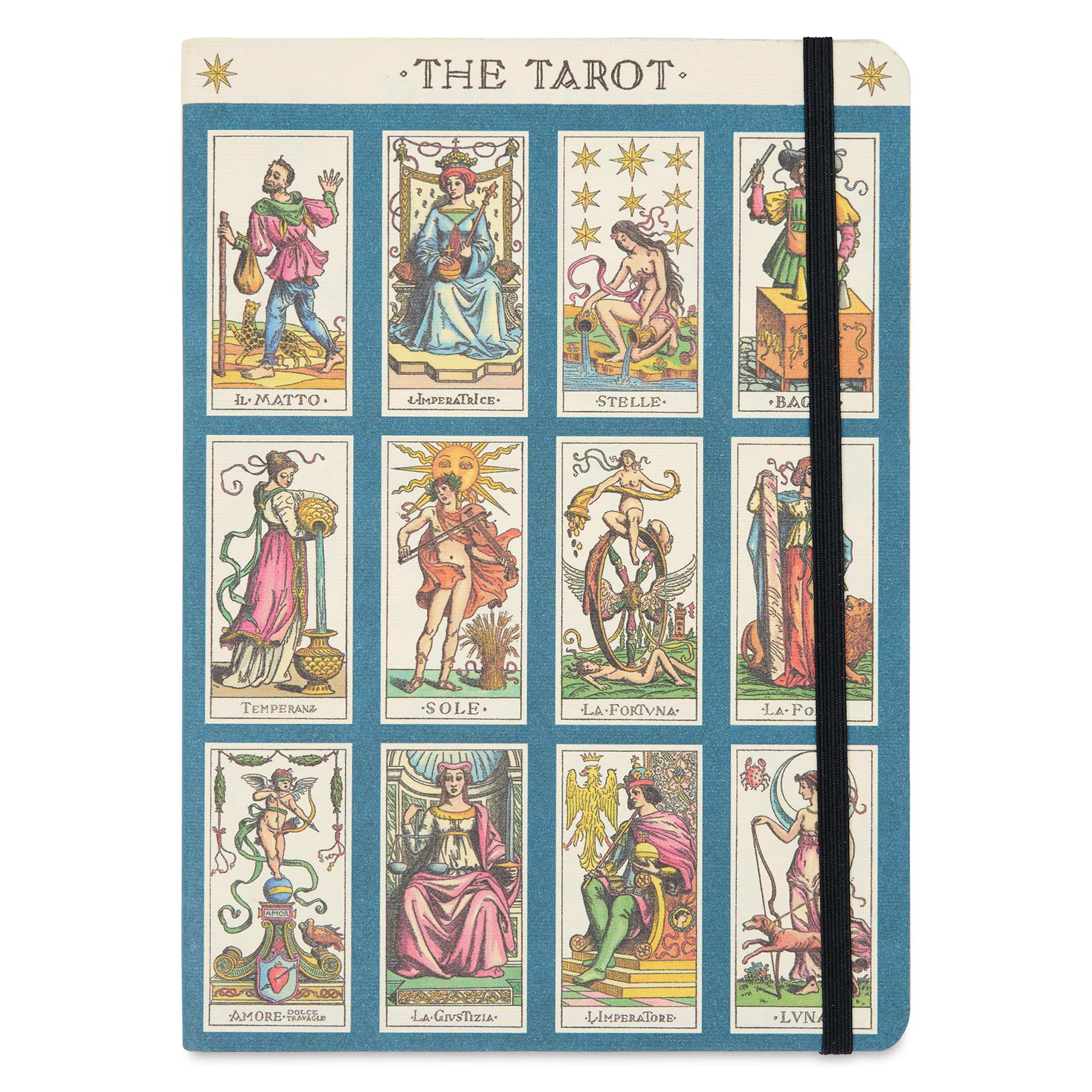 Cavallini Vintage Tarot Large Notebook front cover