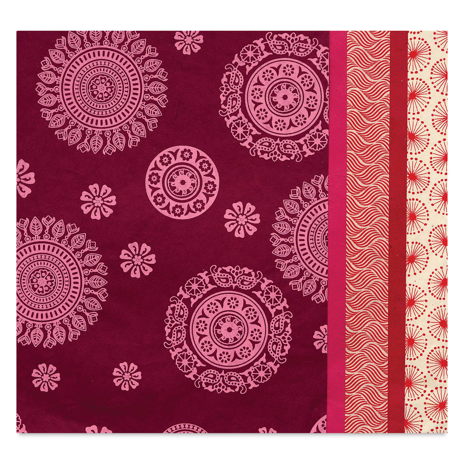 Aitoh Decorative Lokta Paper Pack - Reds, 8-1/2" x 11", Pkg of 5