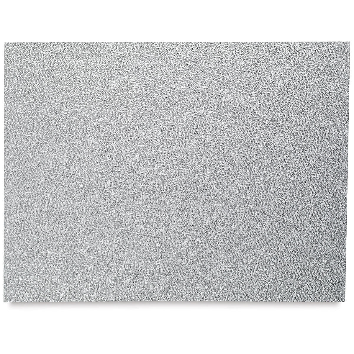 Black Ink Embossed Pebble Print Papers - Soft Metallic Silver sheet shown