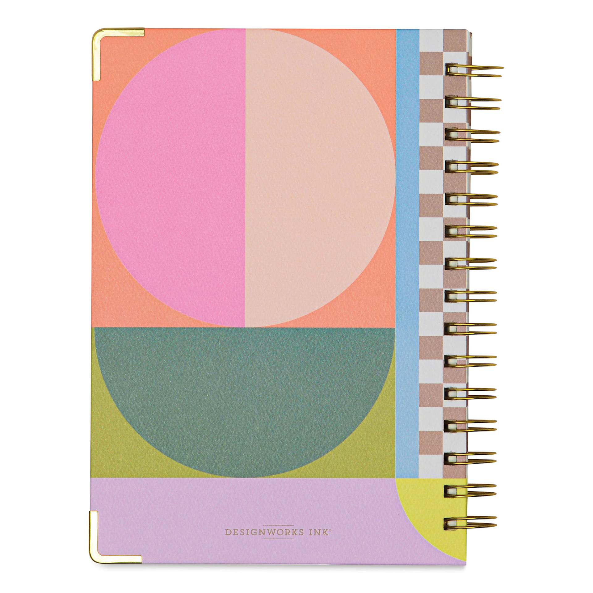 DesignWorks Ink Undated 13-month Perpetual Planner - Geometry, 6-1/4" x 8-1/4", back cover