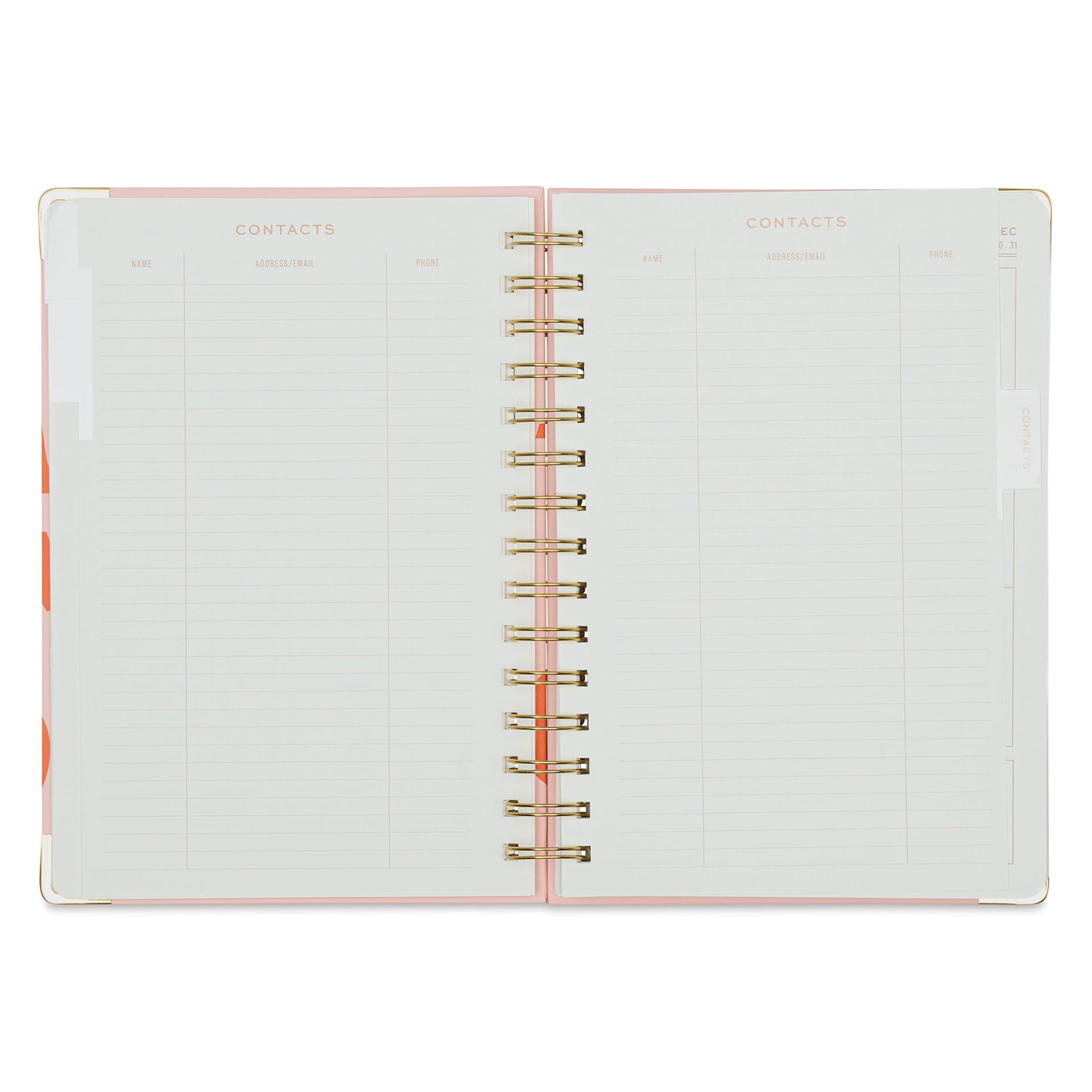 DesignWorks Ink Undated 13-month Perpetual Planner - Plans, 6-1/4" x 8-1/4", contacts page