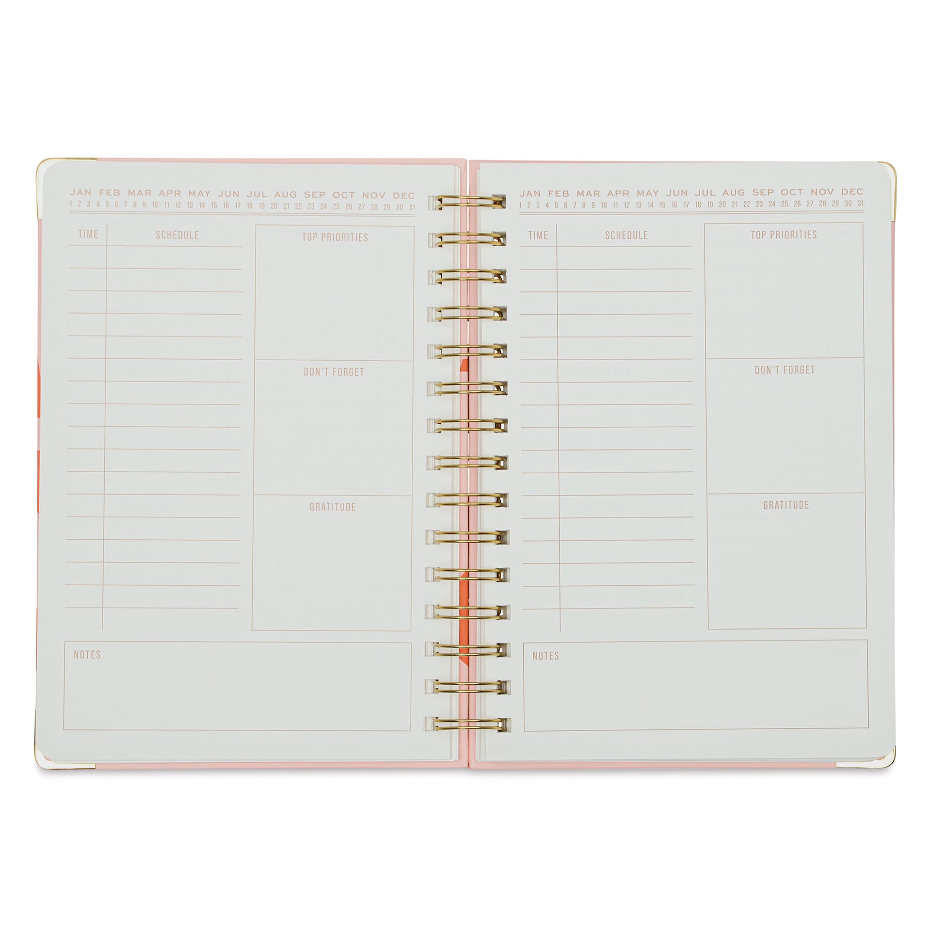 DesignWorks Ink Undated 13-month Perpetual Planner - Plans, 6-1/4" x 8-1/4", schedule page