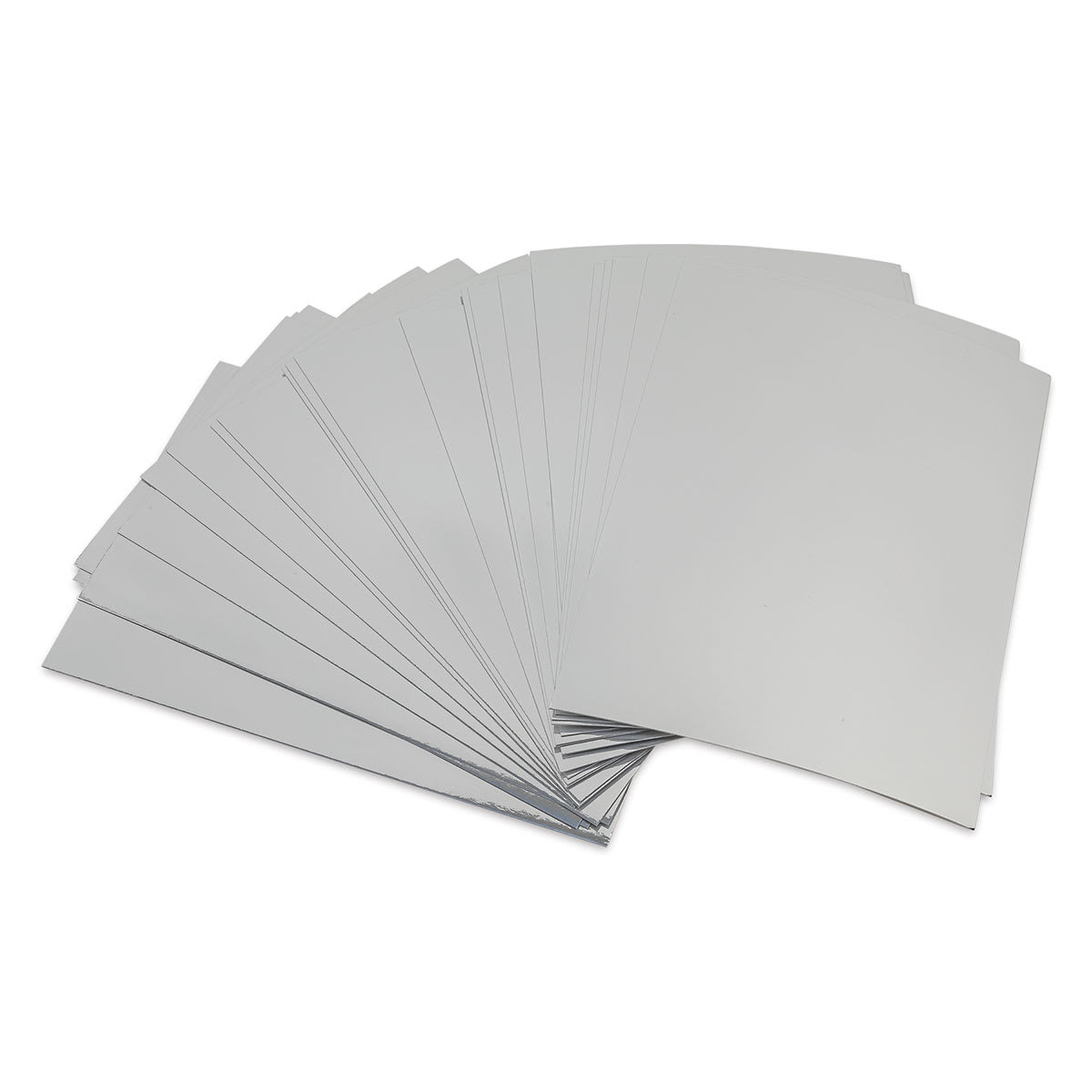 Mirror Boards - 5" x 7", Silver, 25 Sheets
