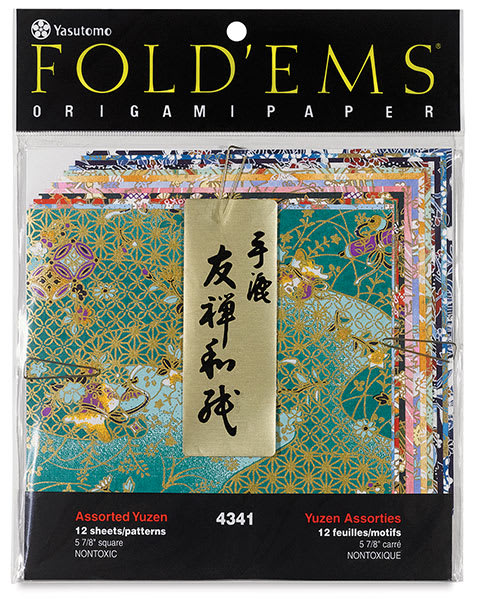 Yasutomo Yuzen Origami Papers - Front of Assorted Colors package