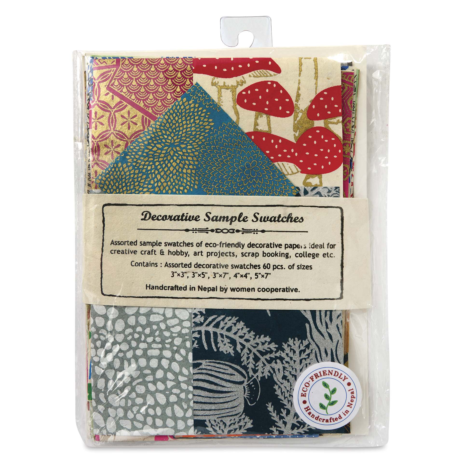 Lotka Decorative Paper Swatch Pack - Assorted, Pkg of 60, front of package