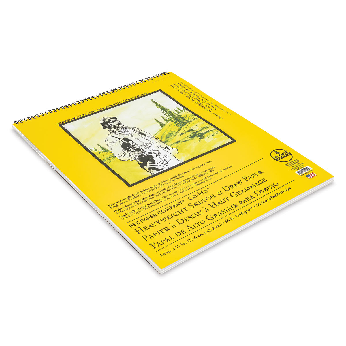 Bee Paper Co-Mo Sketch Pad - 14" x 17", 30 Sheets