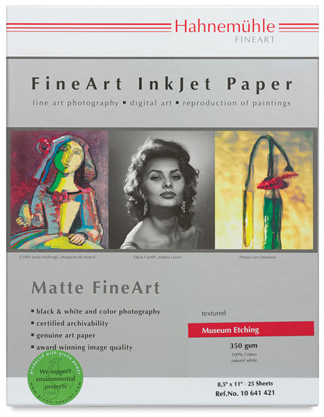 Museum Etching Inkjet Paper - Front of package