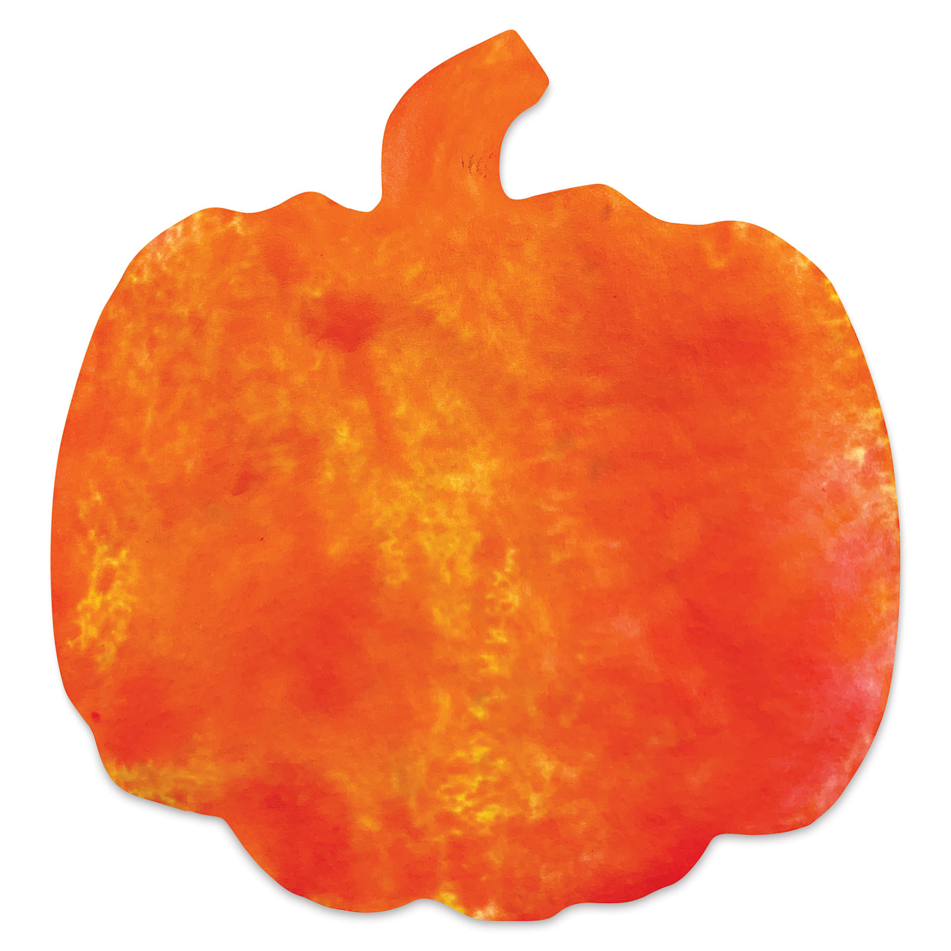 Roylco Color Diffusing Paper Pack -Halloween Shapes, Pkg of 80 (example of dyed pumpkin)