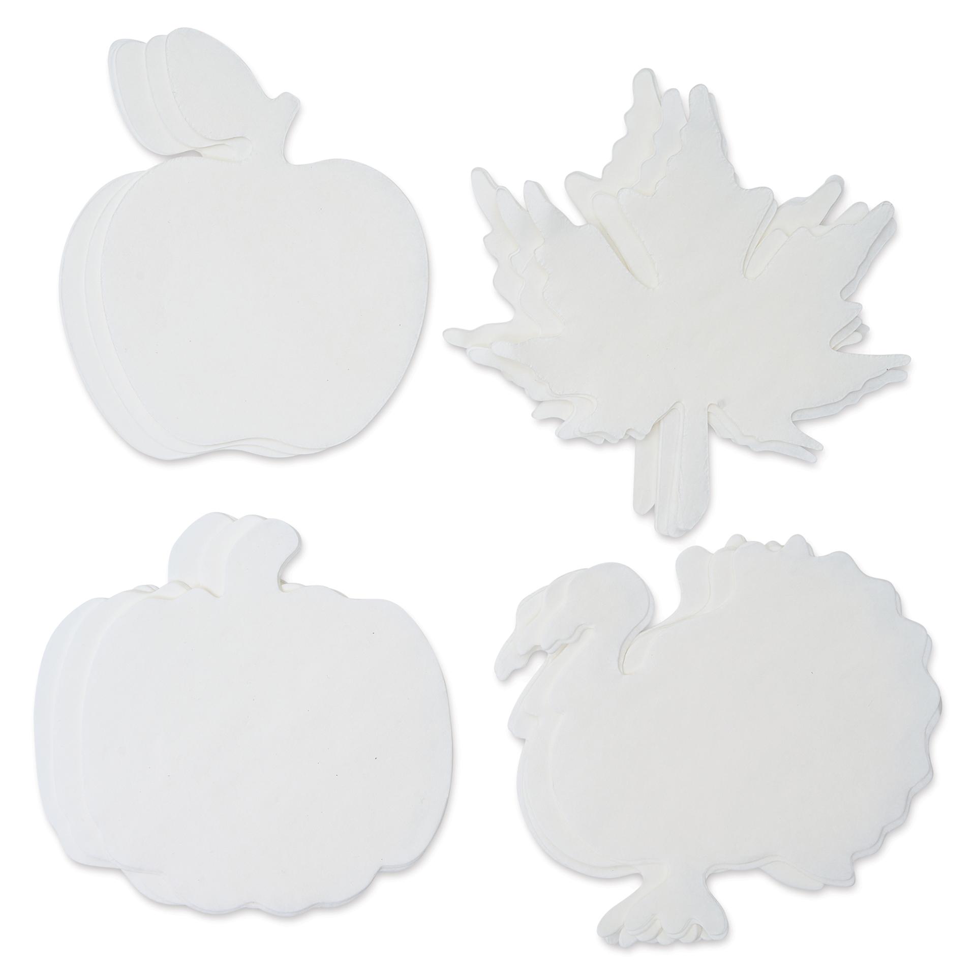 Roylco Color Diffusing Paper Pack - Fall Seasonal Shapes, Pkg of 96