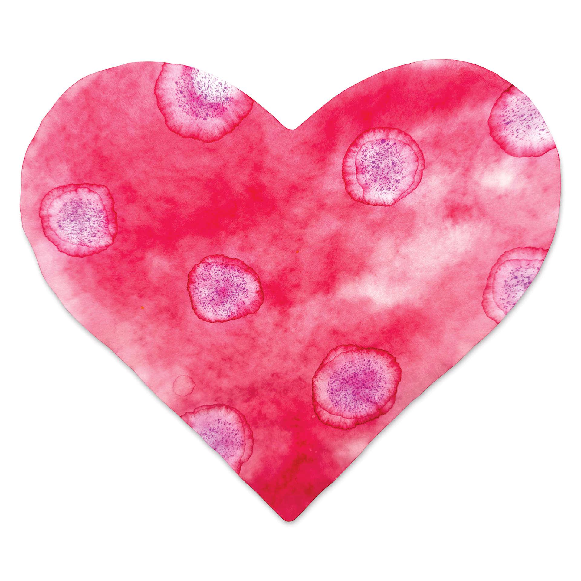 Roylco Color Diffusing Paper Pack - Winter Seasonal Shapes, Pkg of 96 heart completed project