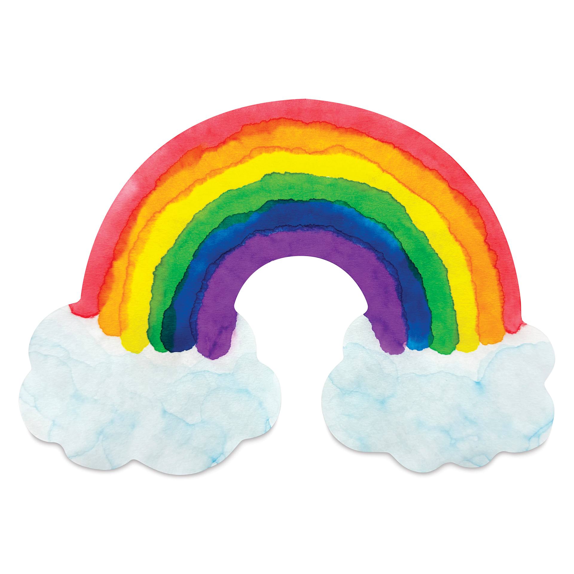 Roylco Color Diffusing Paper Pack - Spring Seasonal Shapes, Pkg of 96 rainbow completed project