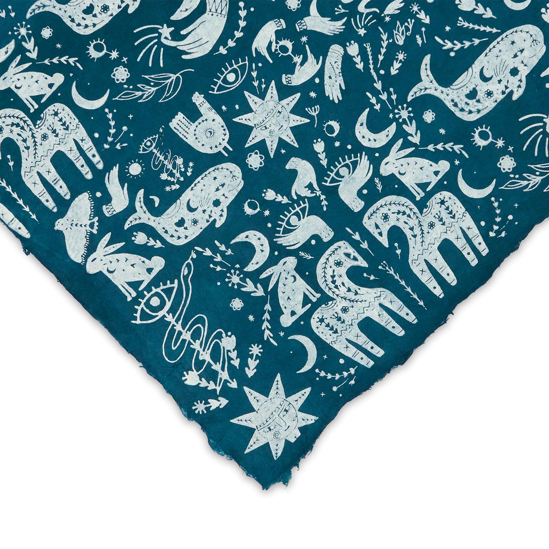 Scandinavian Print Lokta Paper, corner of sheet