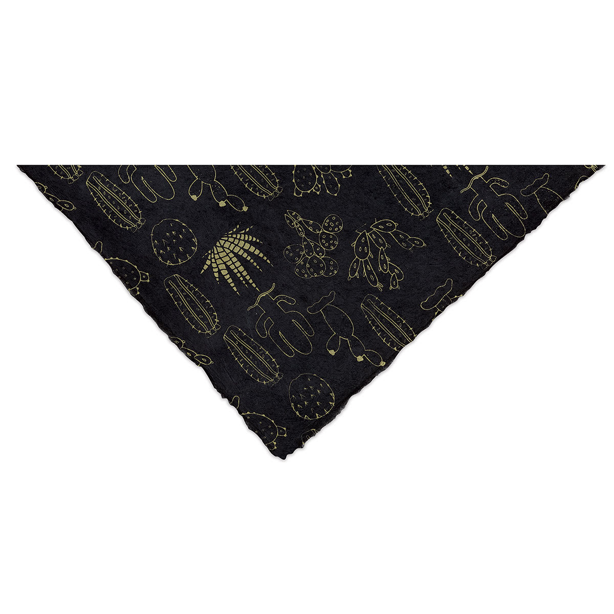 Lokta Paper - Succulents, Gold and Black, 20'' x 30''