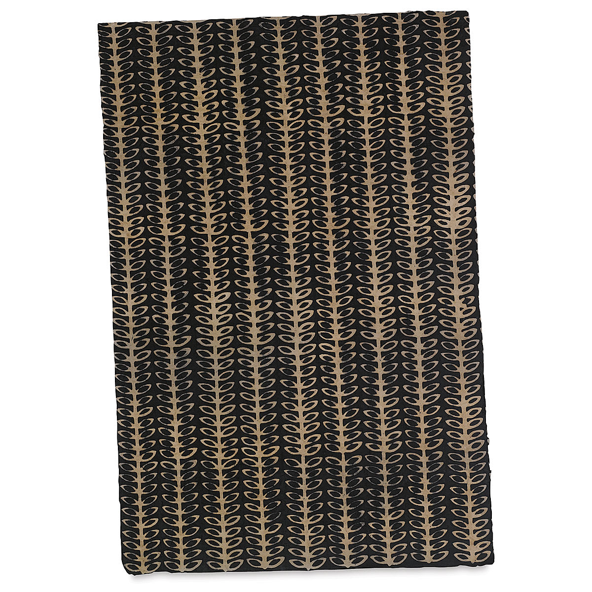 Lokta Paper - Batik Beans, Black, 20" x 30"
