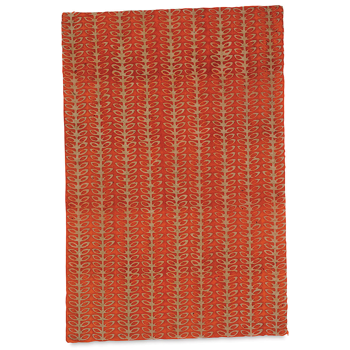 Lokta Paper - Batik Beans, Orange, 20'' x 30''