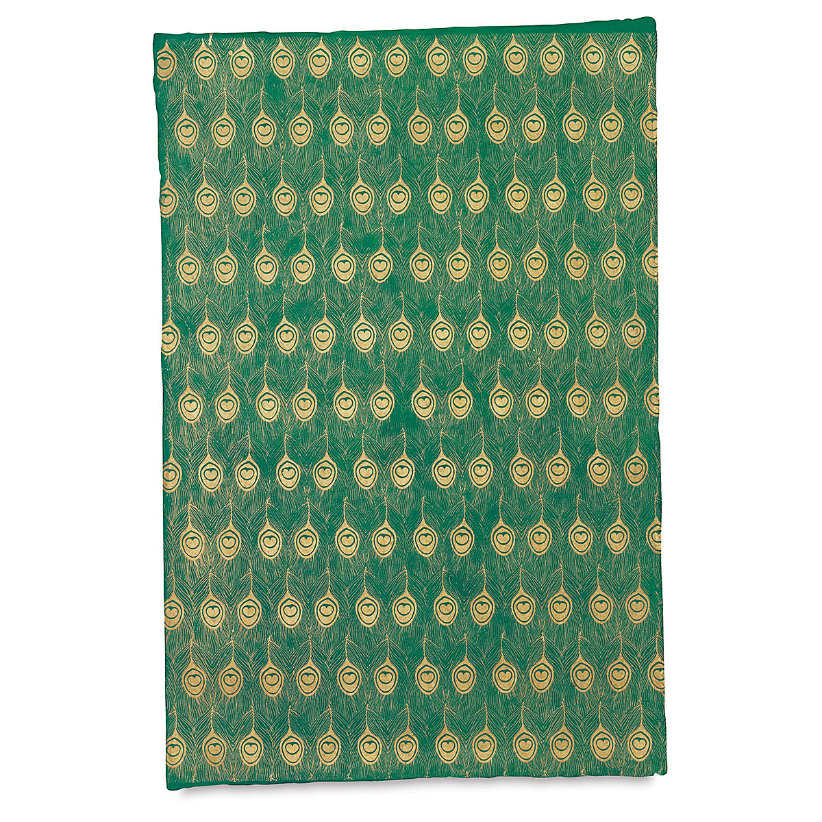 Lokta Paper - Peacock, Gold and Green, 20"x30"