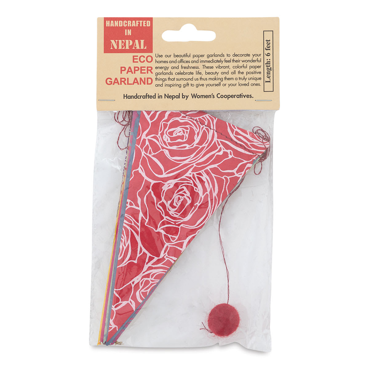 Giftsland Paper Garlands - Front of Banner shape package
