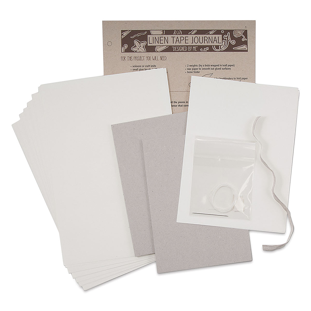 Books By Hand Blank Cover Linen Tape Journal Bookbinding Kit