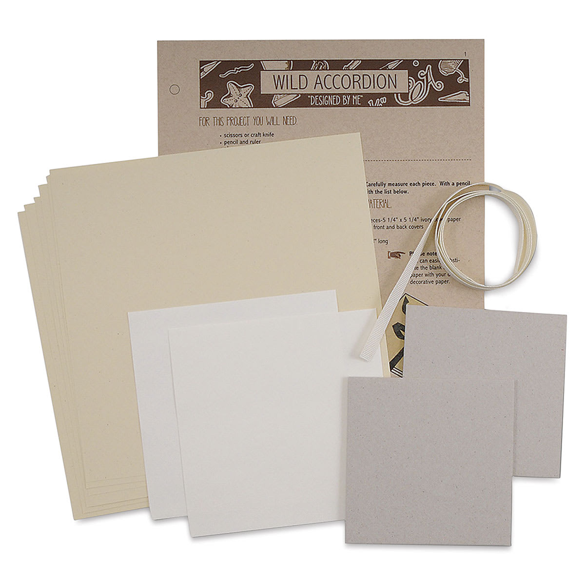 Books By Hand Blank Cover Wild Accordion Bookbinding Kit