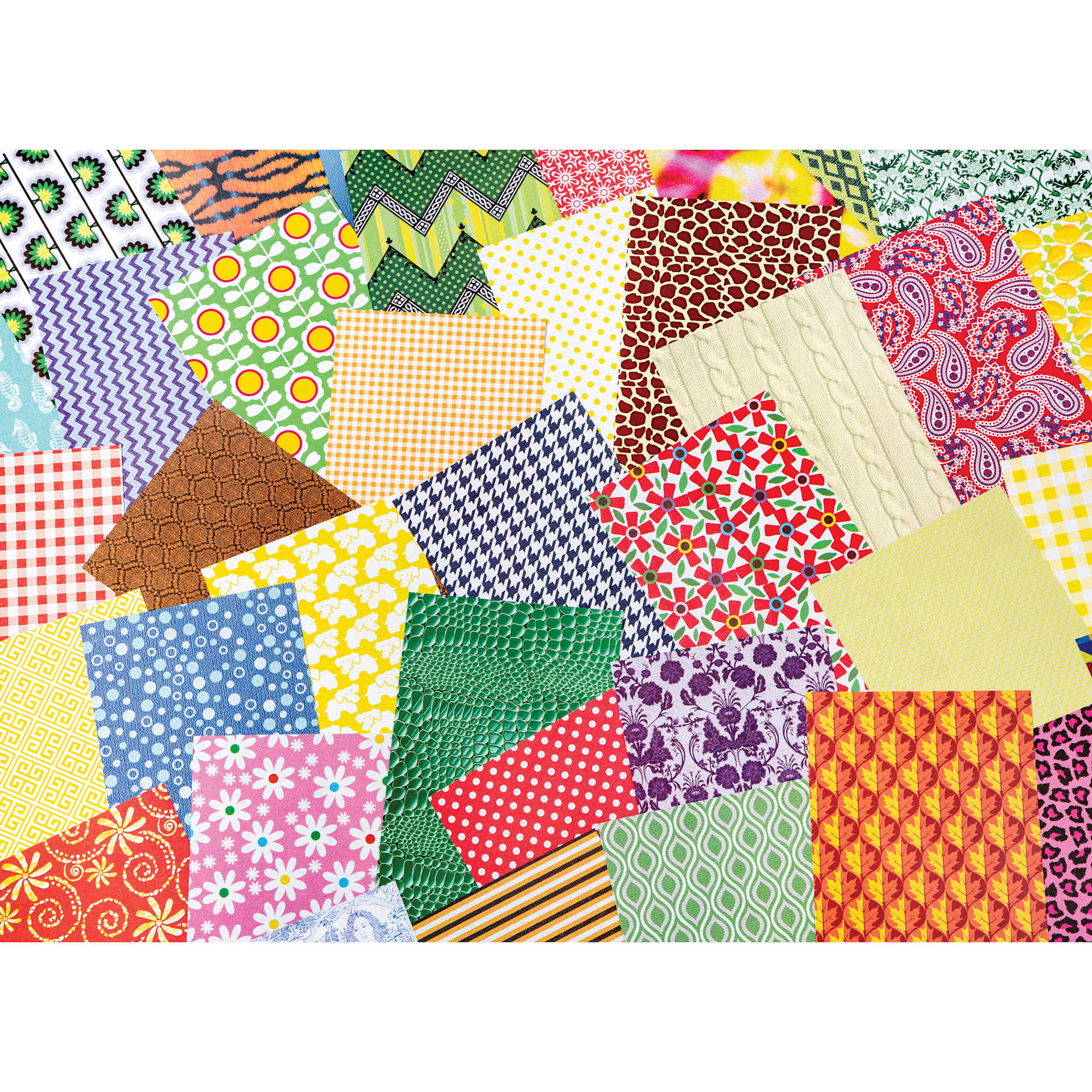 Roylco All Kinds of Fabric Paper - 5-1/2" x 8-1/2", 200 Sheets