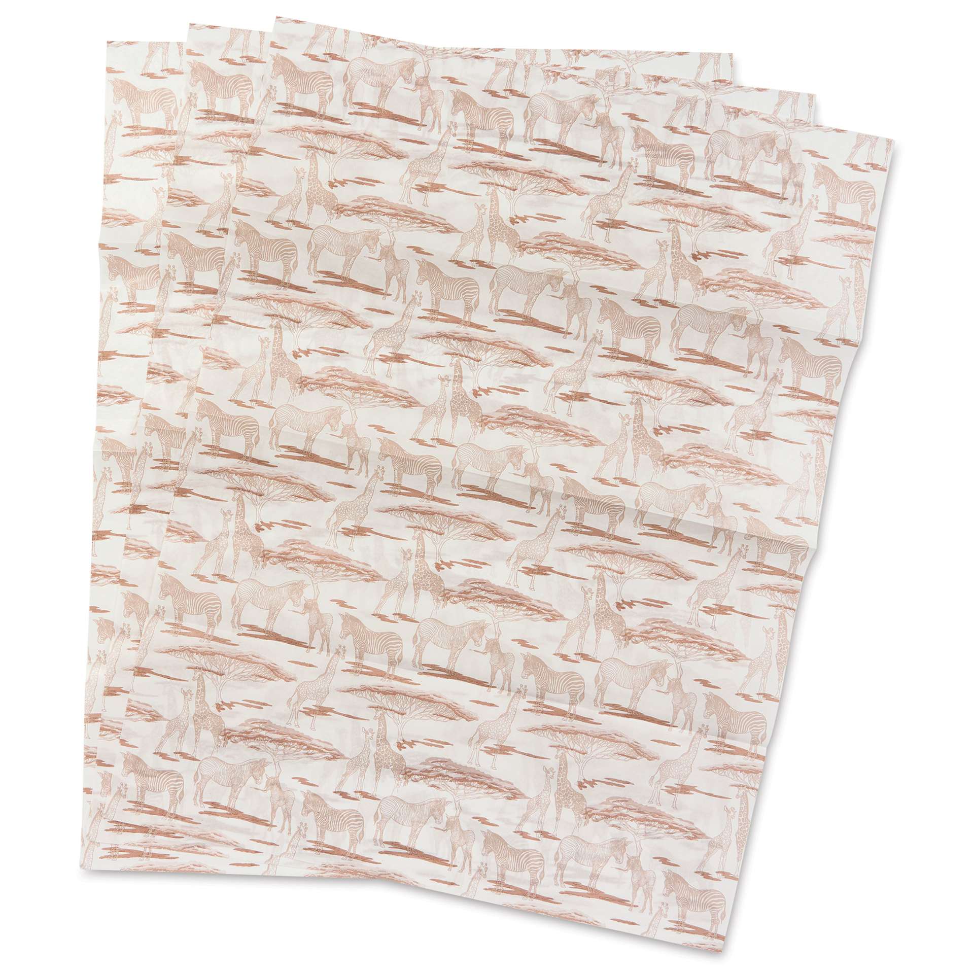 DecoPatch Decorative Papers - Giraffe, Pkg of 3, 12" x 16"