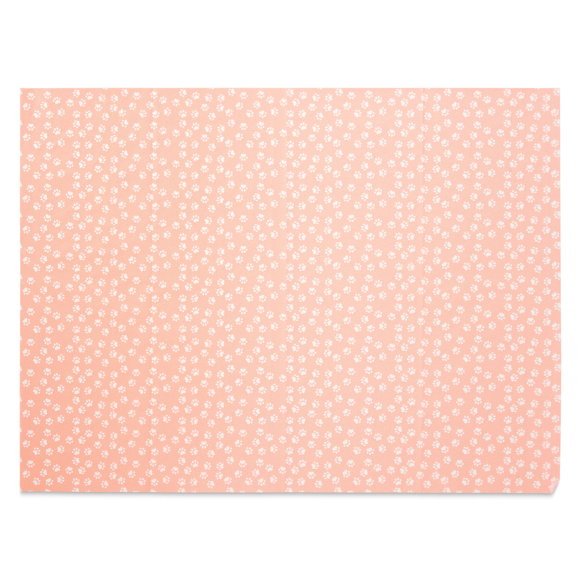 DecoPatch Decorative Papers - Paw Prints, Pkg of 3, 12" x 16" - contents