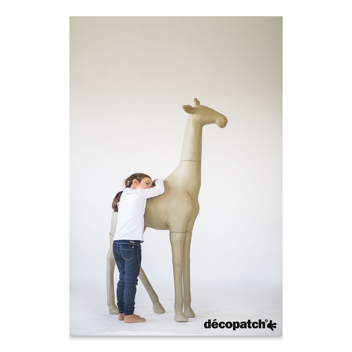 DecoPatch Extra Large Paper Mache Animal - Giraffe (Shown with child for size reference.)