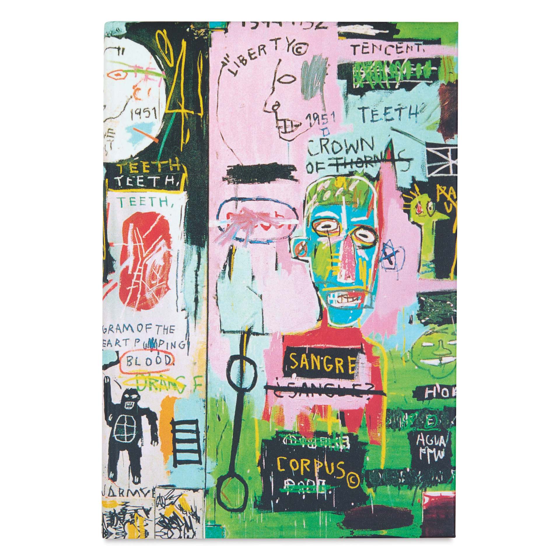 Basquiat Mini Sticky Book, front of book