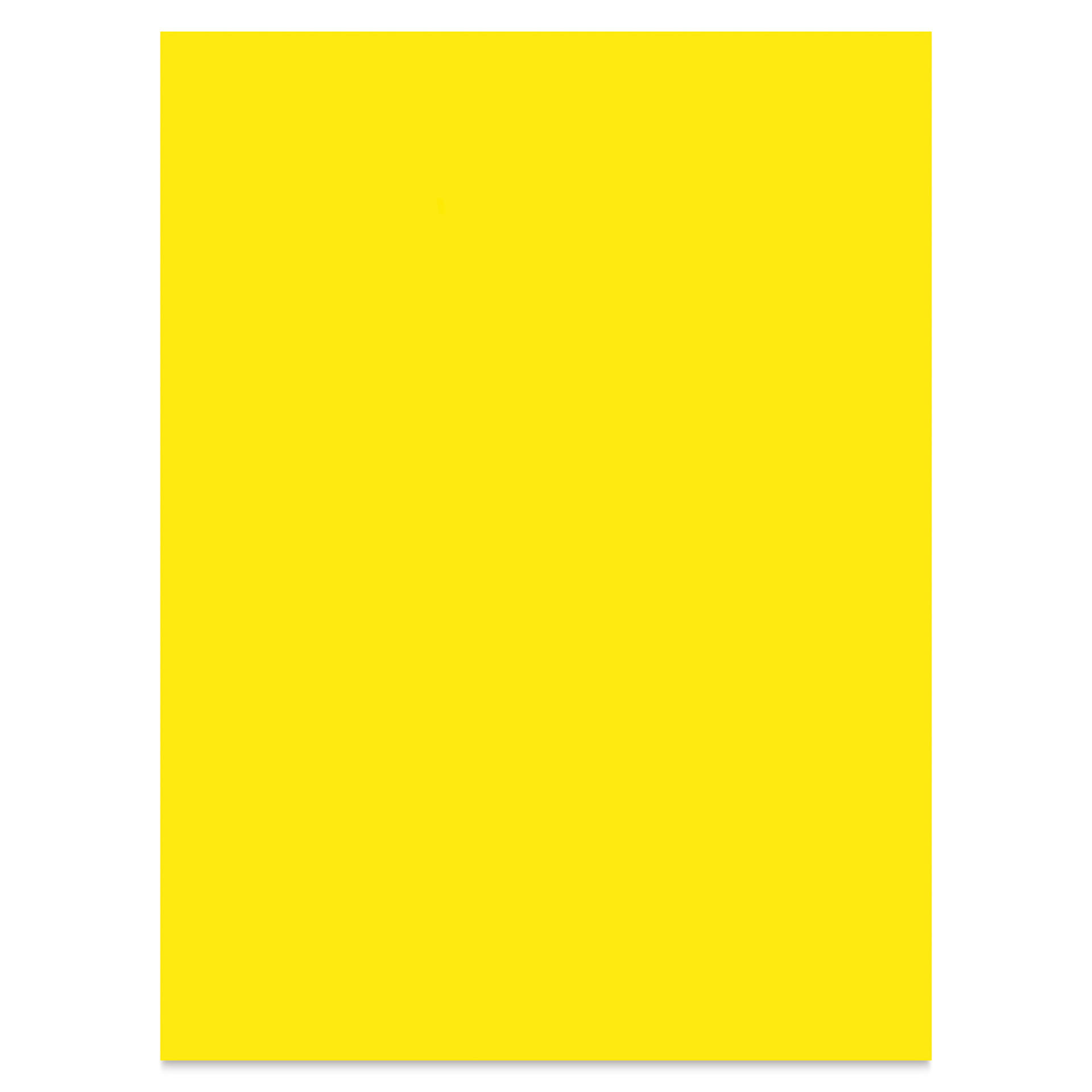 Folia Premium Construction Paper - Pkg of 50, Yellow, 9" x 12"