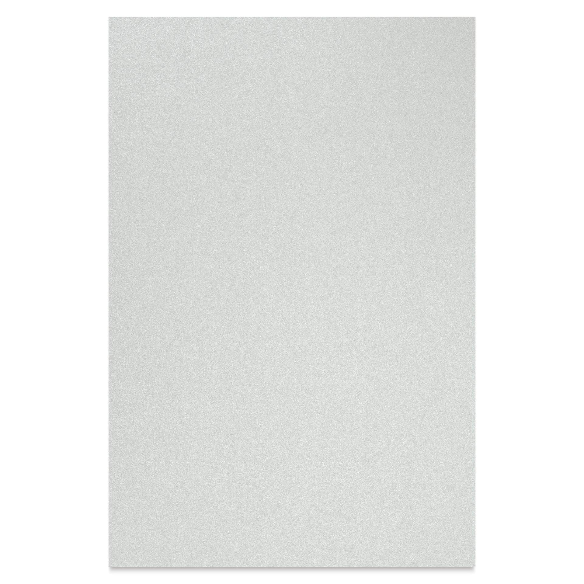 Folia Premium Metallic Construction Paper - Pkg of 50, Silver, 12" x 18"