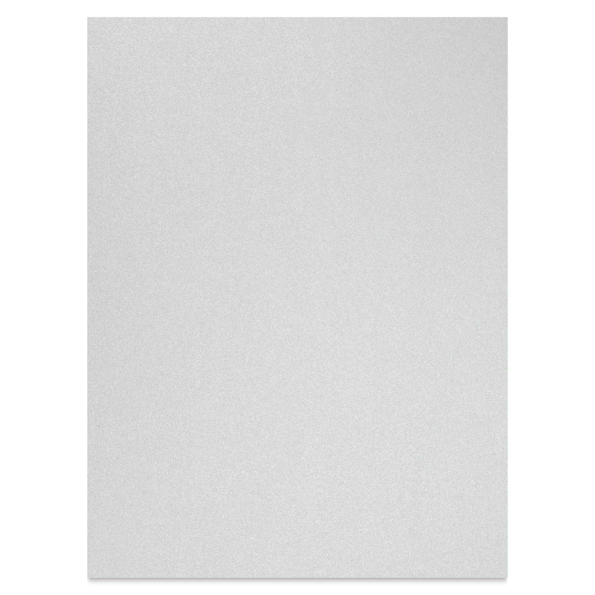 Folia Premium Metallic Construction Paper - Pkg of 50, Silver, 9" x 12"