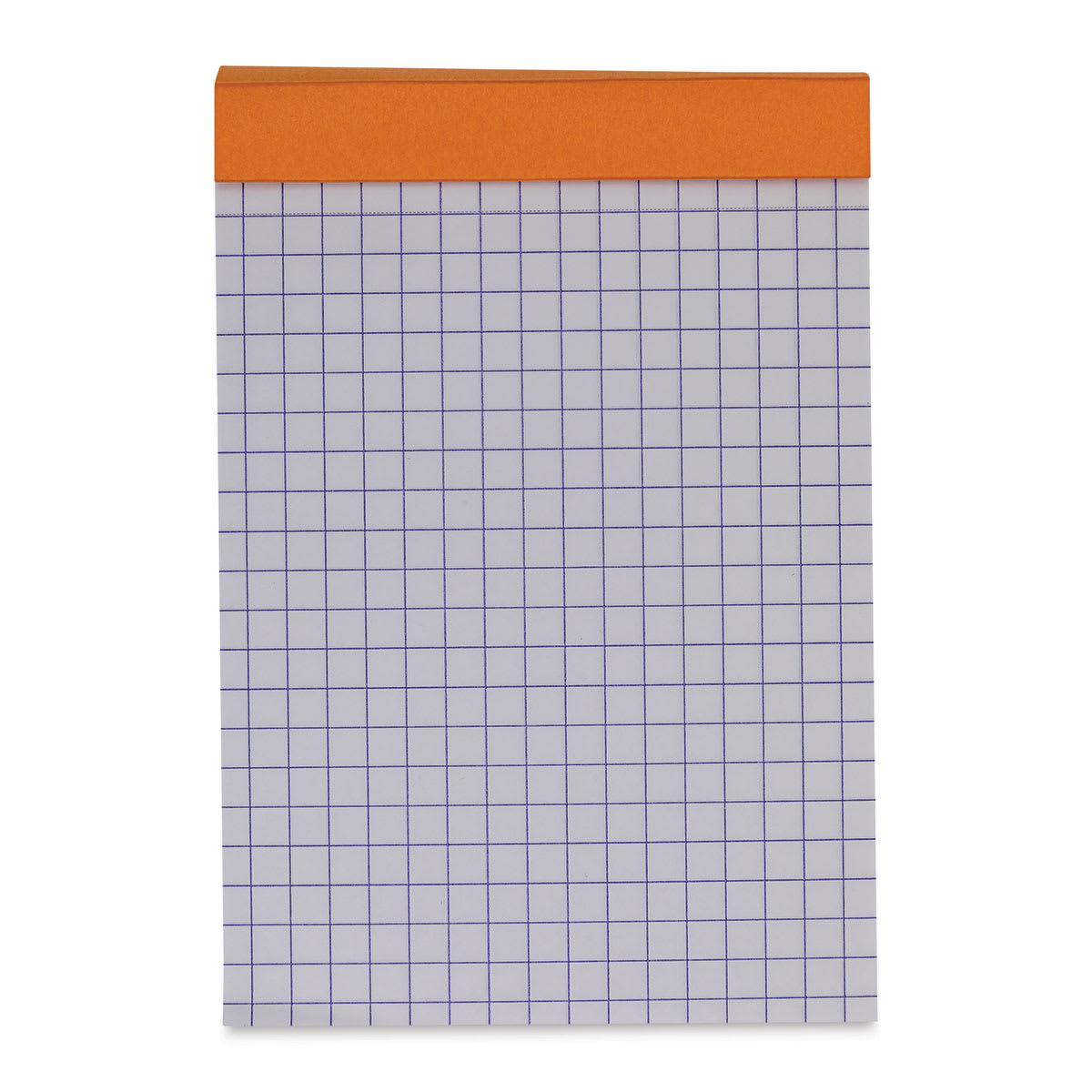 Rhodia Top-Stapled Notepad - Orange, Graph, 3-3/8" x 4-3/4" (example of paper)