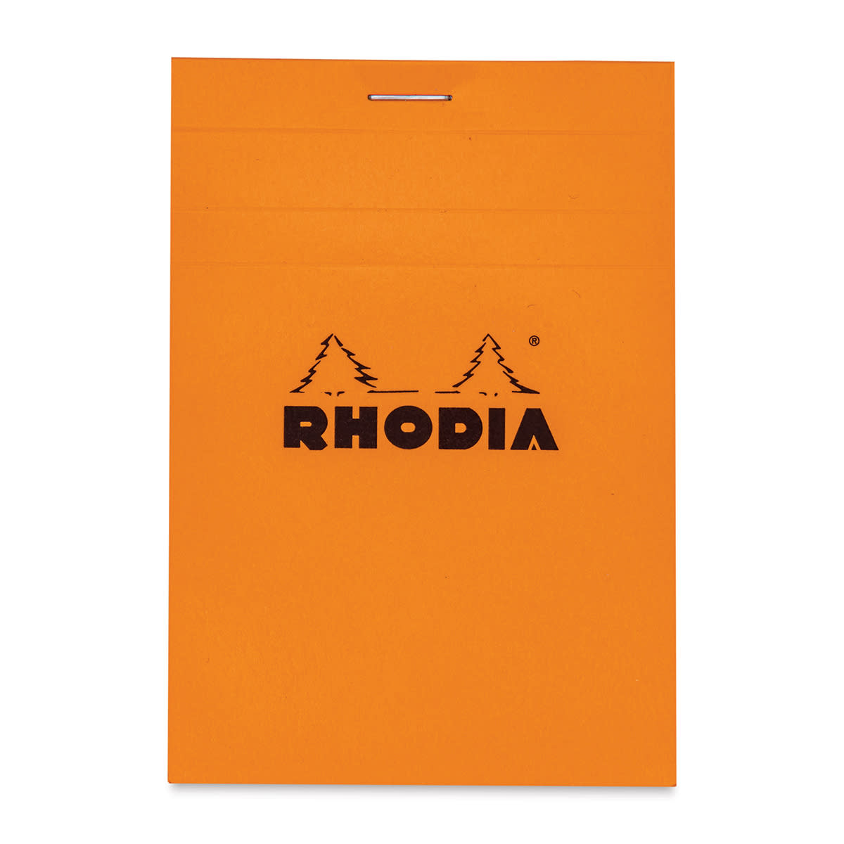 Rhodia Top-Stapled Notepad - Orange, Graph, 3-3/8" x 4-3/4"