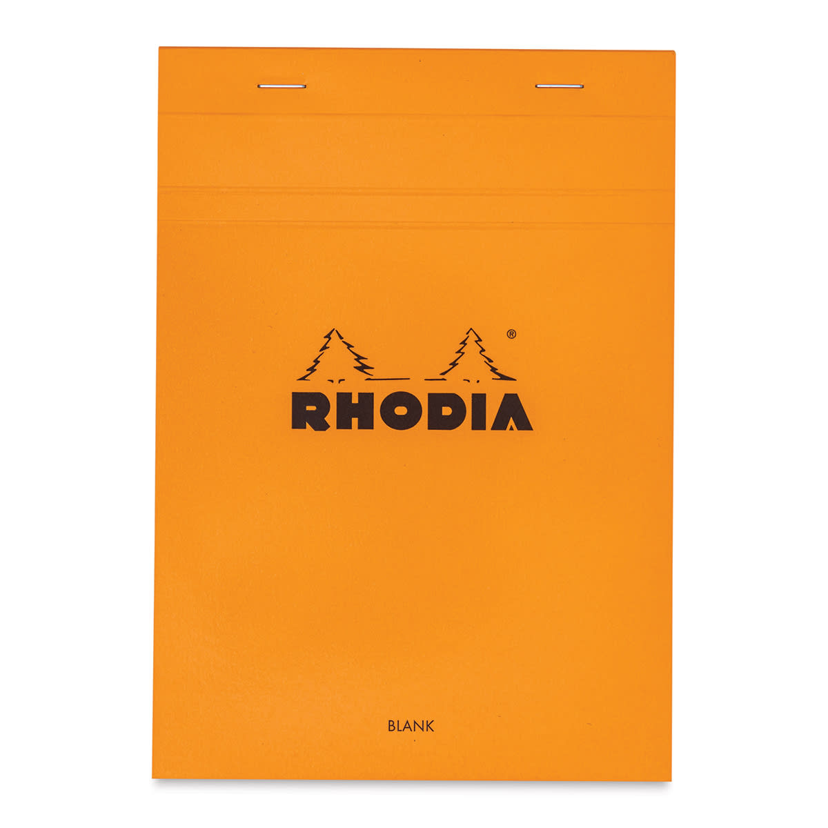 Rhodia Top-Stapled Notepad - Orange, Blank, 6" x 8-1/4"