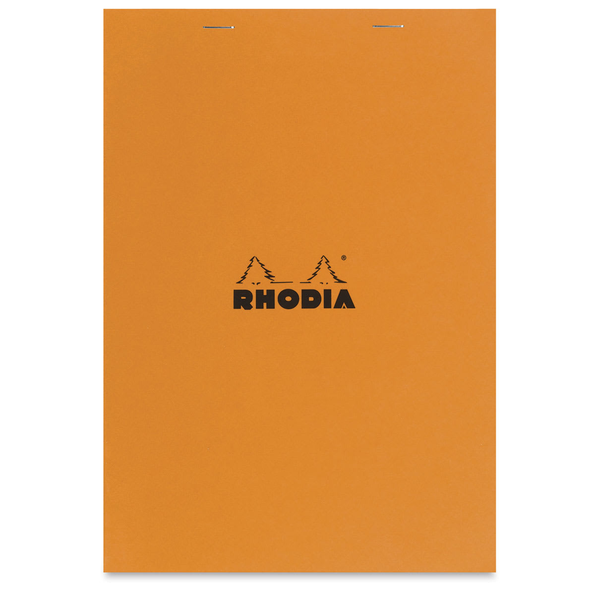 Rhodia Top-Stapled Notepad - Orange, Graph, 8-1/4" x 11-3/4"