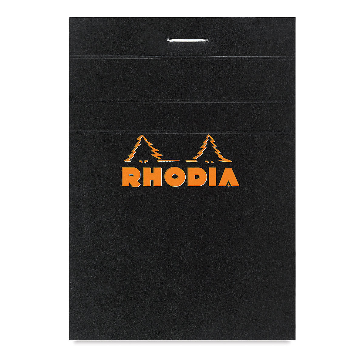 Rhodia Top-Stapled Notepad - Black, Graph, 3" x 4"