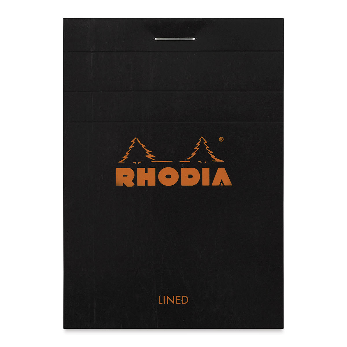 Rhodia Top-Stapled Notepad - Black, Ruled, 3" x 4"