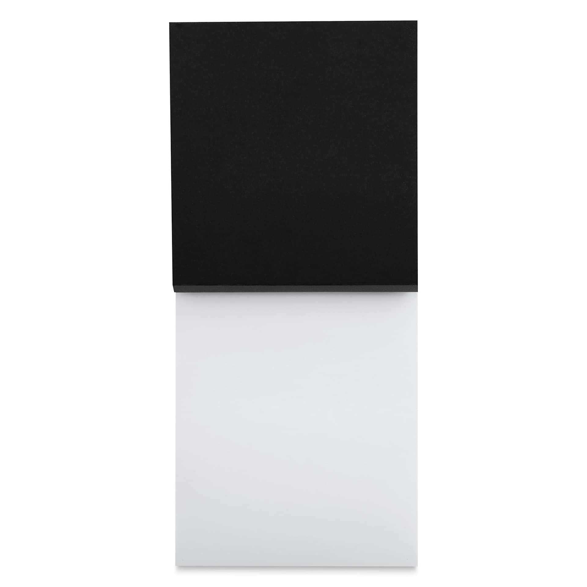 Rhodia Top-Stapled Notepad - Black, Blank, 6" x 8-1/4" (open)