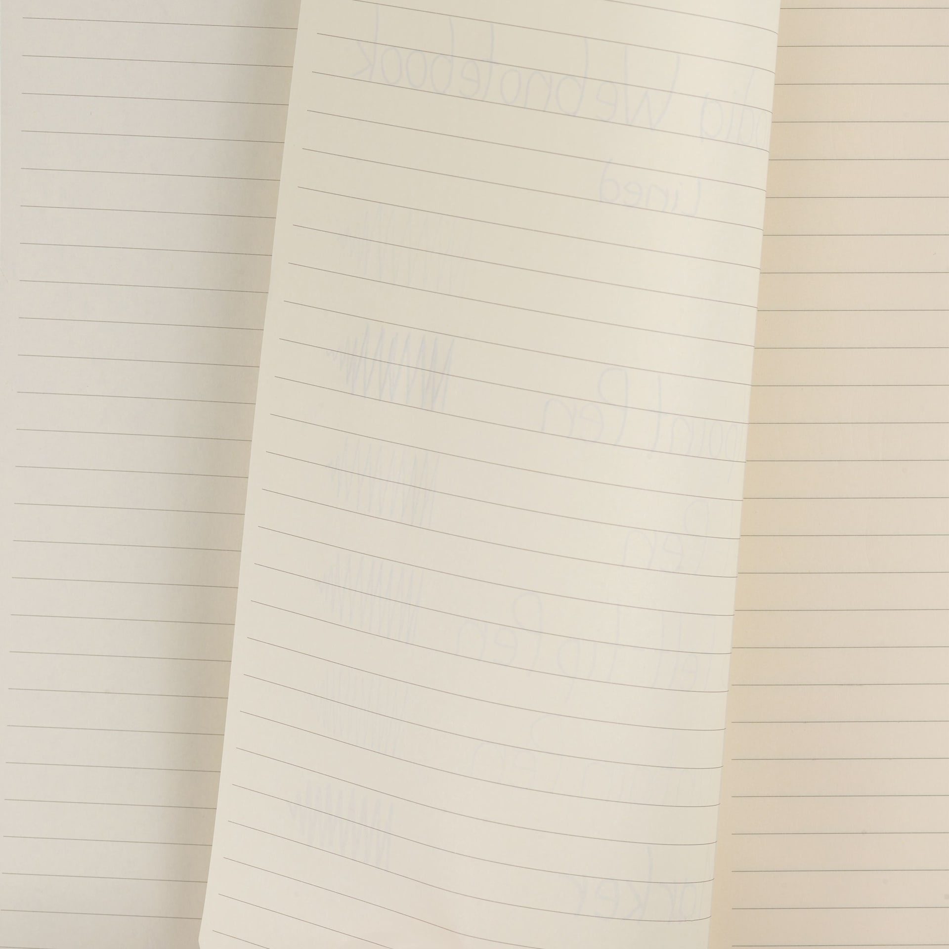 Rhodia Hardcover Webnotebooks, bleed of pen marks on lined paper
