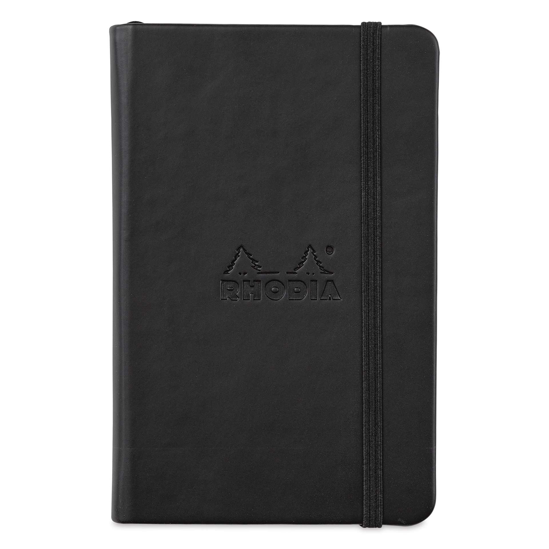 Rhodia Hardcover Webnotebook - Black, 3-1/2" x 5-1/2", Blank