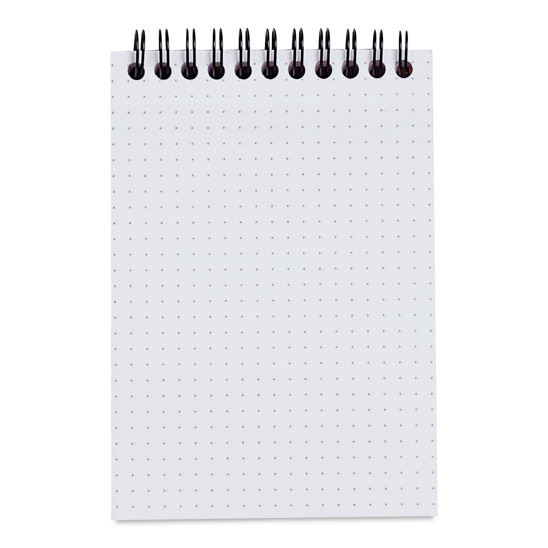 Rhodia Wirebound Pad - Dot Grid, Black, 4" x 6", open