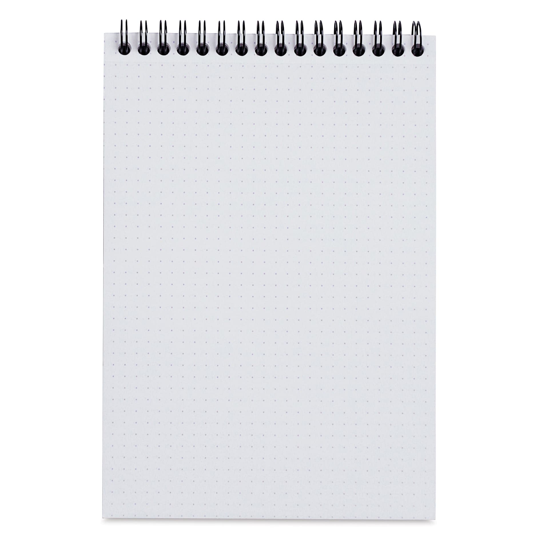 Rhodia Wirebound Pad - Dot Grid, Black, 6" x 8-1/4", open