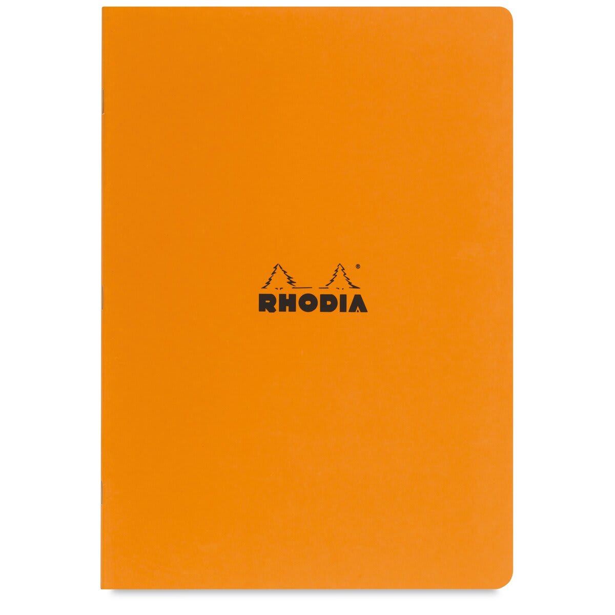 Rhodia Classic Staplebound Notebook - Orange, 8-1/4" x 6", Lined