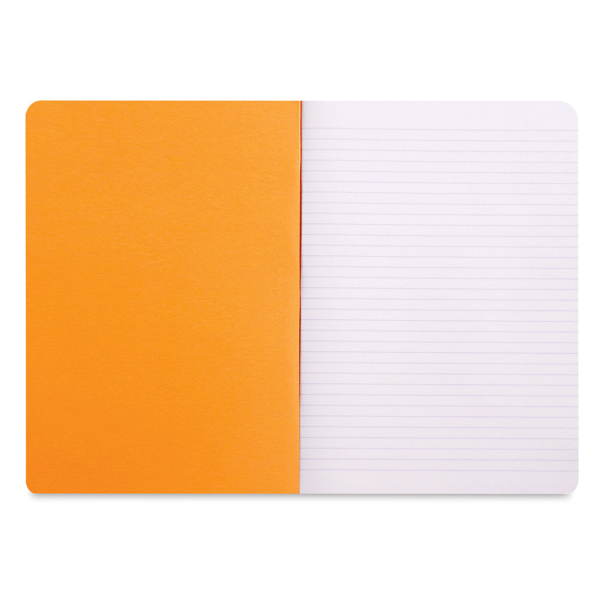 Rhodia Classic Staplebound Notebook - Orange, 11-3/4" x 8-1/4", Lined
