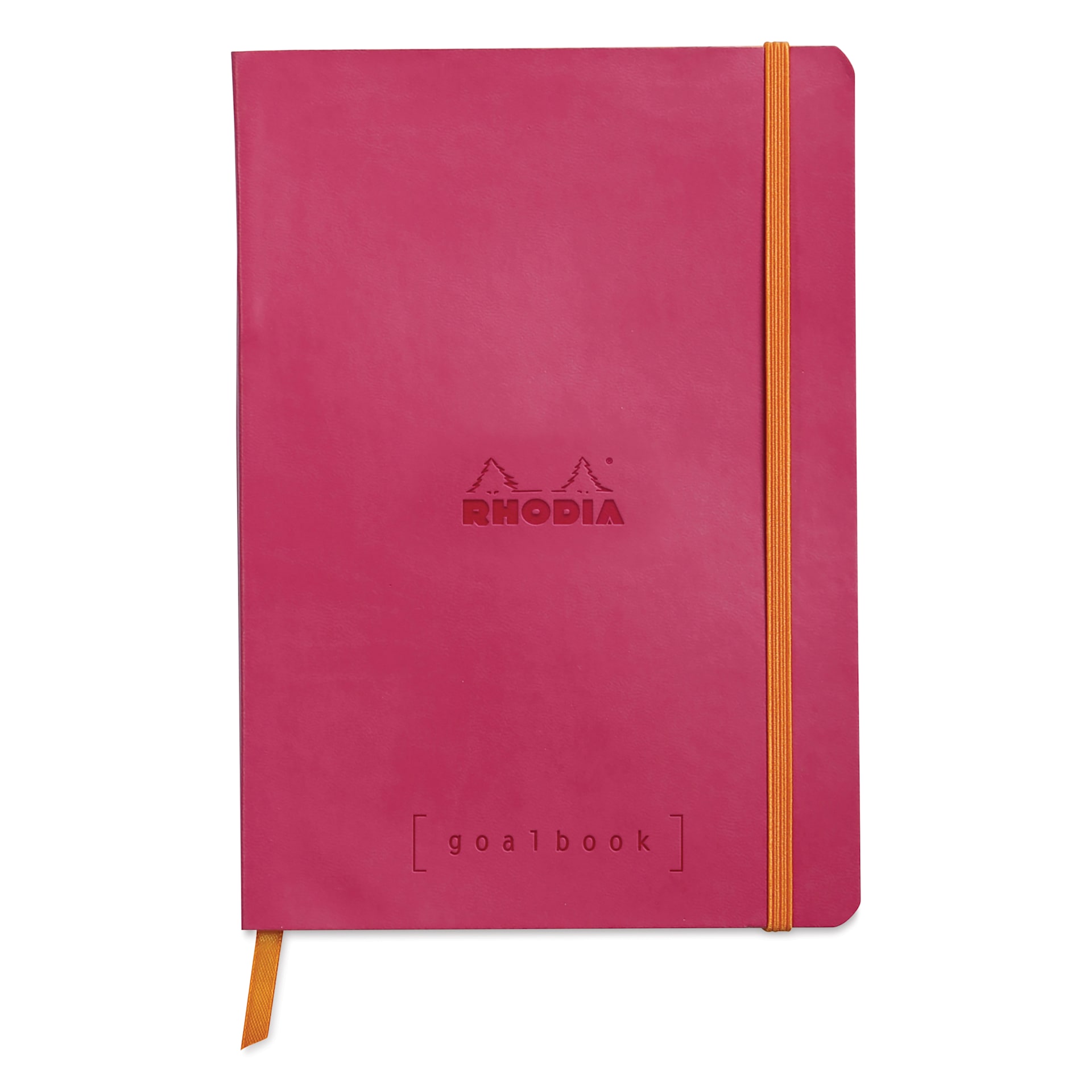 Rhodia Dotted Goalbook - 5-1/2" x 8-3/4", Raspberry
