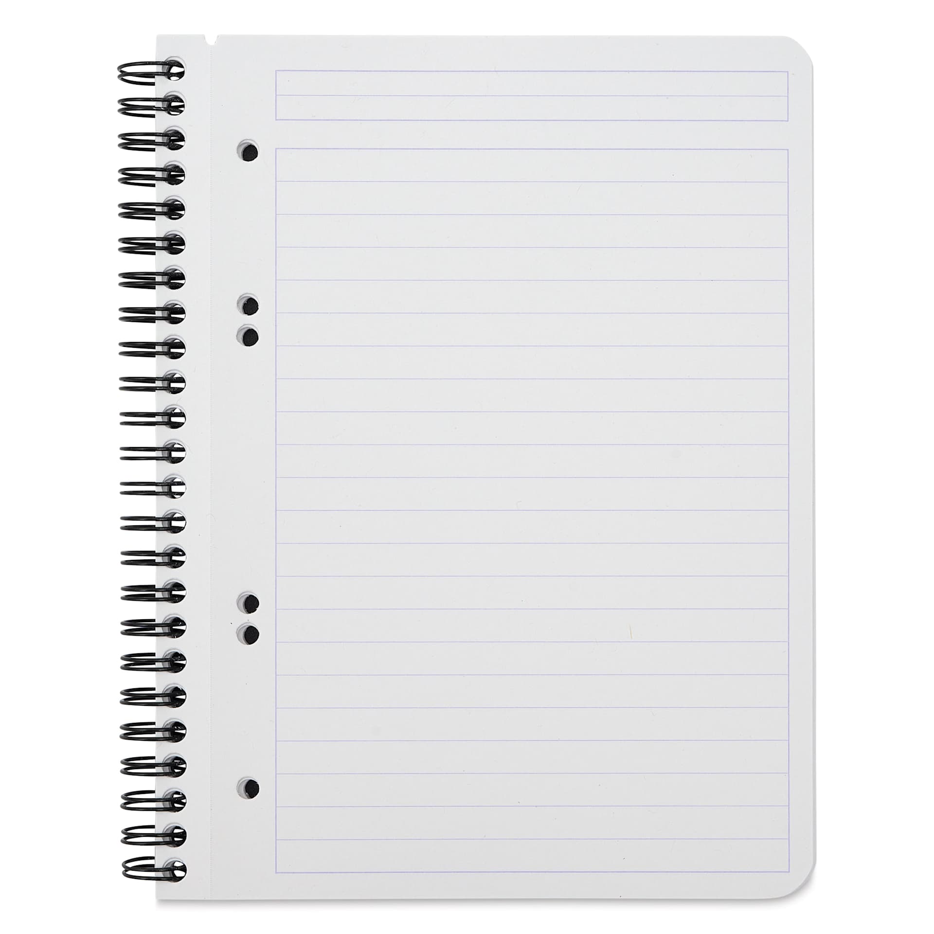Rhodia Greenbook Notebook - 6.3" x 8.3", Black, Lined, 80 Sheets, open