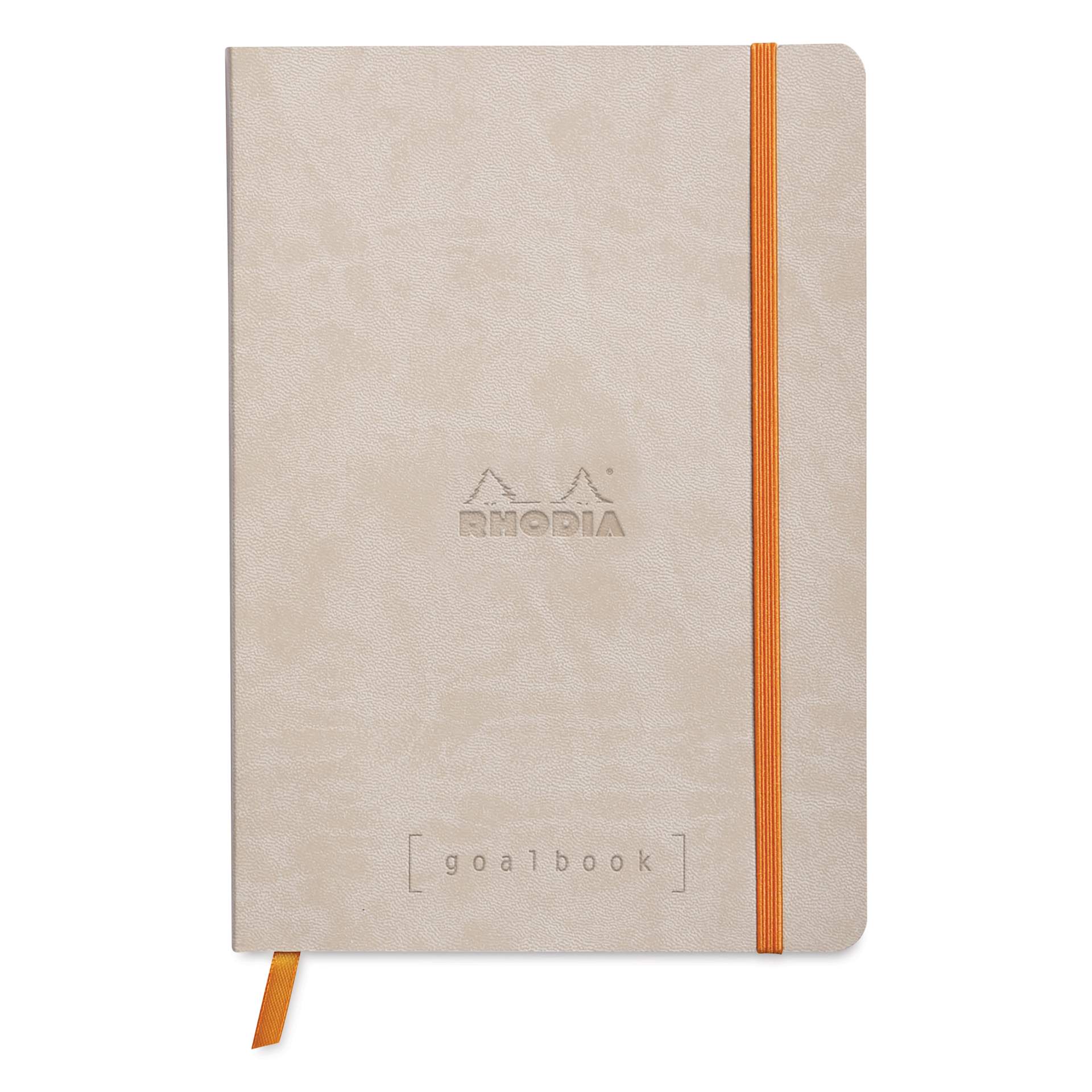 Rhodia Dotted Goalbook - 5-1/2" x 8-3/4", Beige